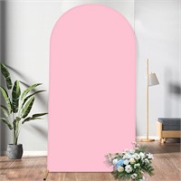 $26  Pink Spandex Arch Cover Backdrop  4 x 7.2 ft