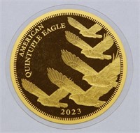 2023 American Quintuple Double Eagle Thin Gold