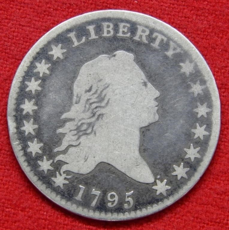 1795 Flowing Hair Silver Half Dollar  - - RARE