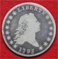 1795 Flowing Hair Silver Half Dollar  - - RARE