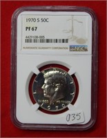 1970 S Kennedy Half Dollar NGC PF67