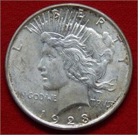 1923 D Peace Silver Dollar