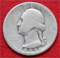 1932 D Washington Silver Quarter -- Key Date