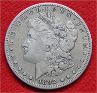 1892 S Morgan Silver Dollar