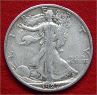 1927 S Walking Liberty Silver Half Dollar