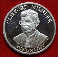 Clifford Mishler Famous Numismastist Commemorative