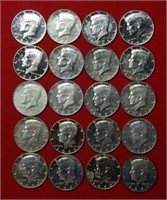 Roll of 1969 Kennedy Silver 40% Proof Half Dollars