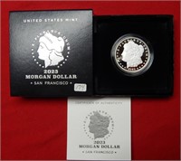 2023 S Morgan Silver Dollar - COA & Box