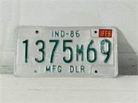 manufacturer dealers license plate