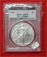 2018 American Eagle PCGS MS70 1 Ounce Silver