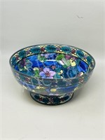 vintage Thomas Forester floral bowl - 10"