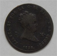 1858 Spain 2M - Queen Isabella