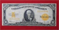 1922 $10 Gold Certificate Large Size