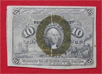 1863 US Fractional Currency 10 Cents