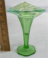 Green Opalescent Vase