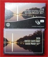 (2) US Mint Silver Proof Sets - 2019 & 2020