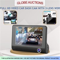 FULL HD VIDEO CAR DASH CAM WITH 3-LENS WDR