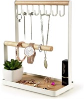 3-TIER WOODEN JEWELRY HOLDER