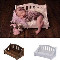 YEPTAME Newborn Photography Props Vintage Bed