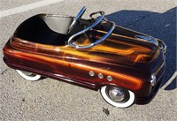 Custom Pedal Car Metallic Paint, Pin Stripe