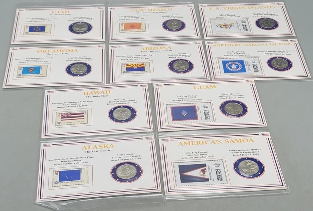 State Quarter + Stamp Sets