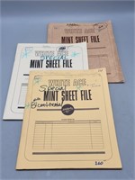 Mint Stamp Sheet File Books