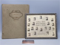 Exline Iowa High School 1938 Class Photo & 1937