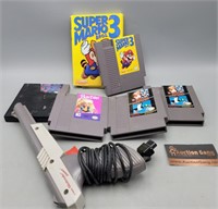 Nintendo Games & Zapper Gun