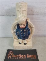 Antique Sailor Boy Lamp Needs Rewired