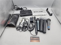 Assortment of miscellaneous microphones untested