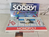 *NEW* Games Sorry & Monopoly