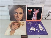 Records Lot  Elvis - Cash - Manilow