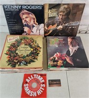 Stack of Records Christmas- Kenny Rogers