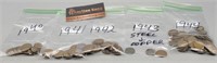 1940-1944 Wheat/Steel & Copper Pennies