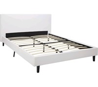 Modway Anya Upholstered White Platform Bed