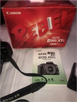 Canon EOS 400D Rebel Xti with case and other