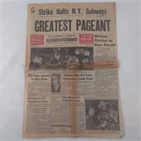 Vintage Newspaper from Jan. 1st, 1966