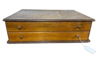 Vintage Primitive Table Top Spool Chest