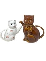 Chinese fancy cat kitten smaller teapots