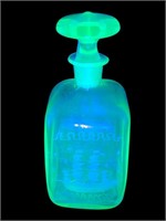 Uranium Vaseline Glass Antique decanter ship