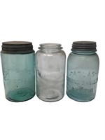 Antique Atlas Schram special blue canning jars