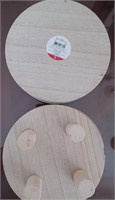 6 Decorative Wood Risers