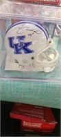 Tim Couch Autographed Uk  Helmet In Case