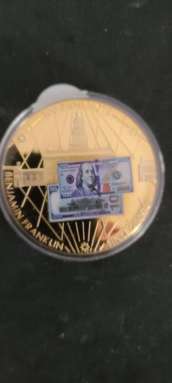 Benjamin Franklin Bank Note-$5.00 Comm.-proof