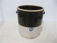 ANTIQUE No.5  2 TONE POTTERY CROCK