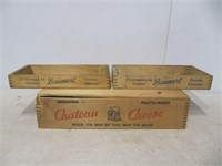 WOODEN CHEESE BOXES