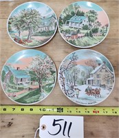 Currier & Ives Seasons Plates