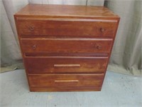 Compact 4 Drawer Wood Upright Dresser