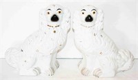 Nice Pair of Porcelain Staffordshire Dogs