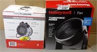 Ceramic Barrel Heater & Honeywell Fan